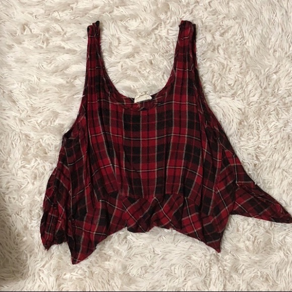 Urban Outfitters Plaid Crop Top - Picture 3 of 4